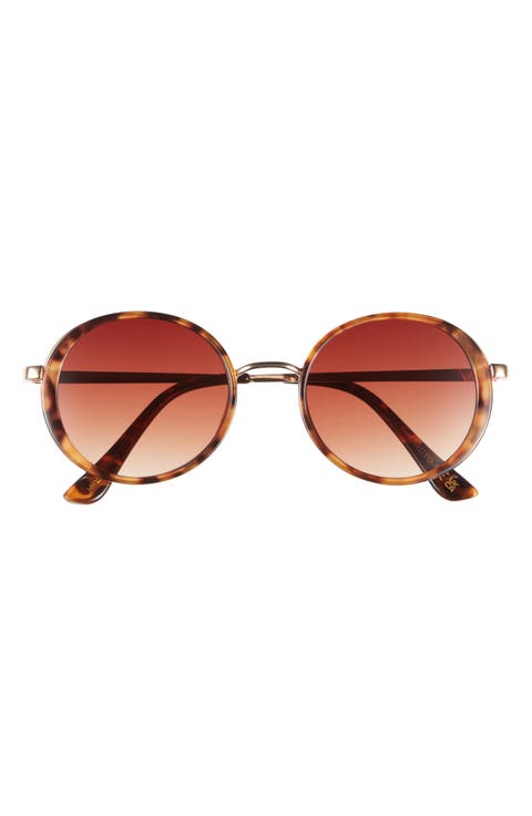 50mm Gradient Round Sunglasses