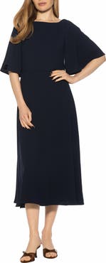 Alexia Admor Milos Boatneck Midi Dress