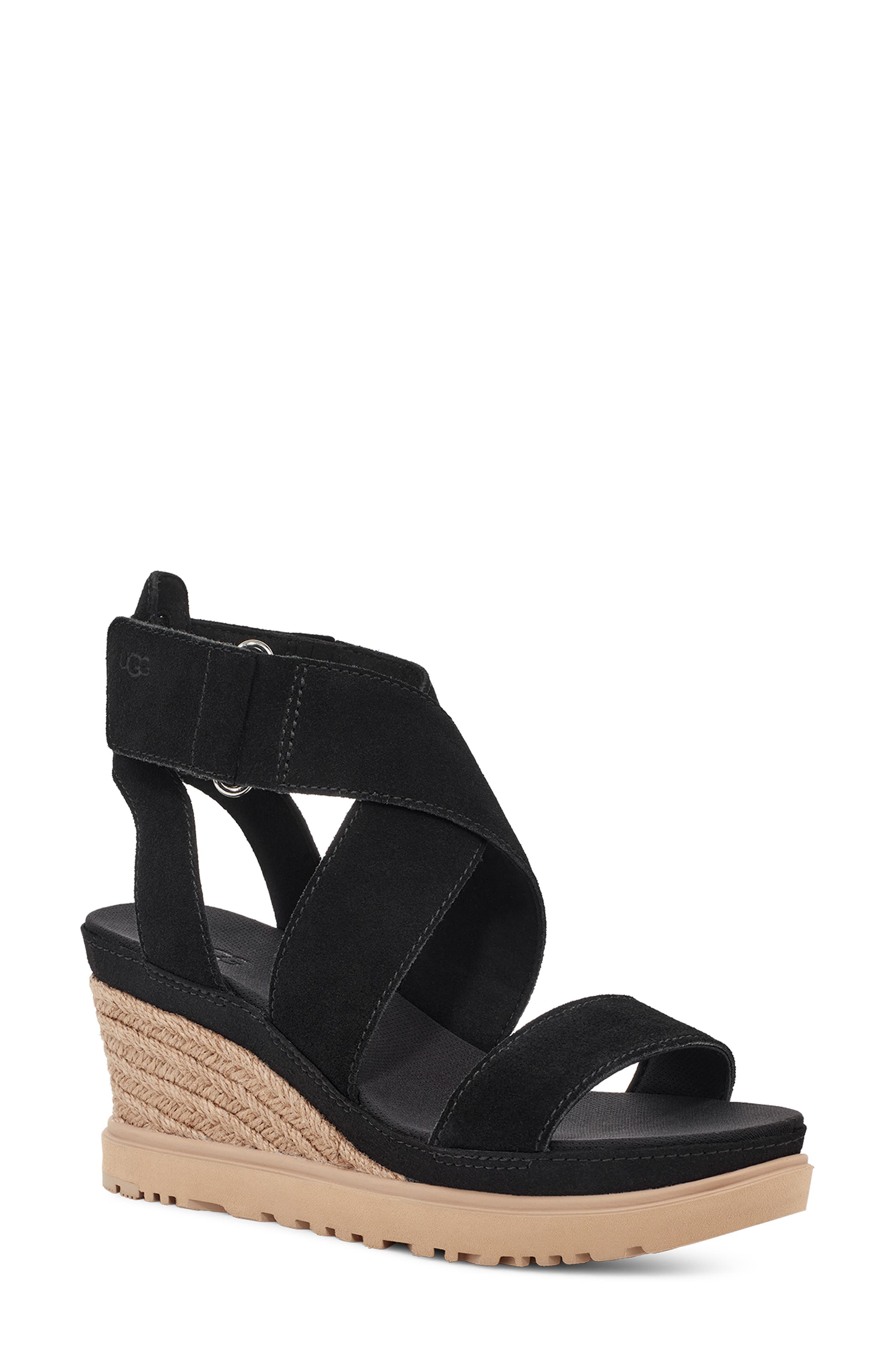 UGG<sup>®</sup> Ileana Espadrille Wedge Sandal, Main, color, 
