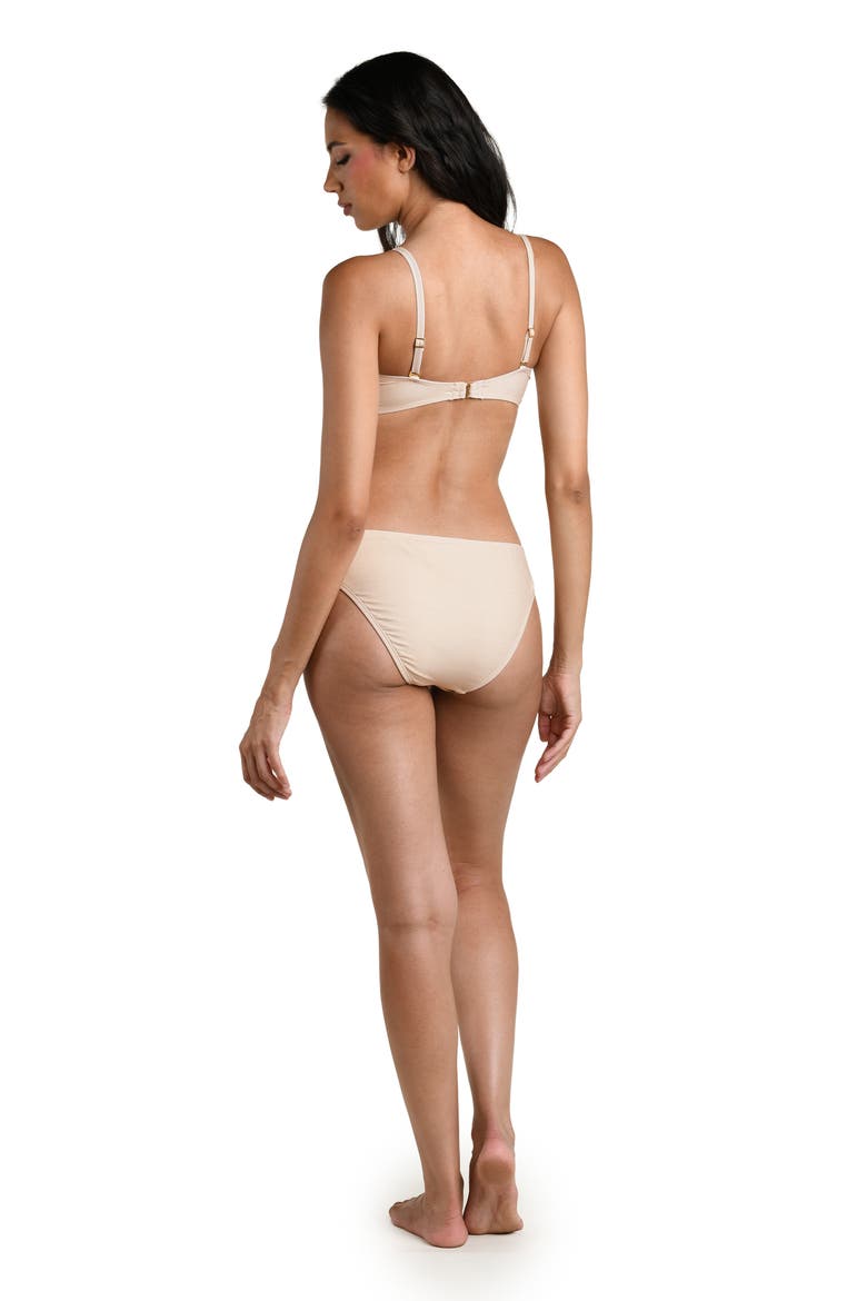 Courtyard Palms Convertible Bandeau Swimsuit Top, Alternate, color, CHAMPAGNE