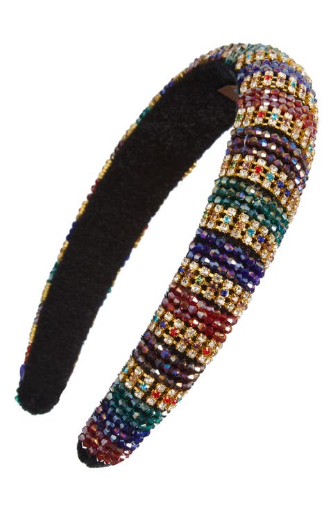 Beaded Rhinestone Headband