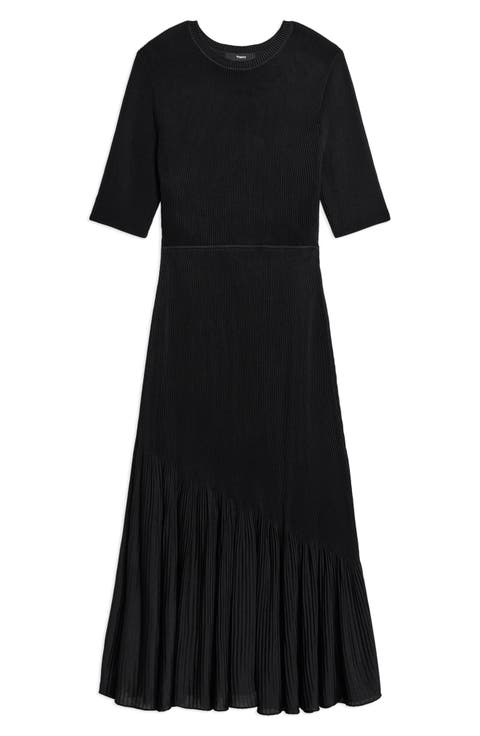 Paneled Midi Dress