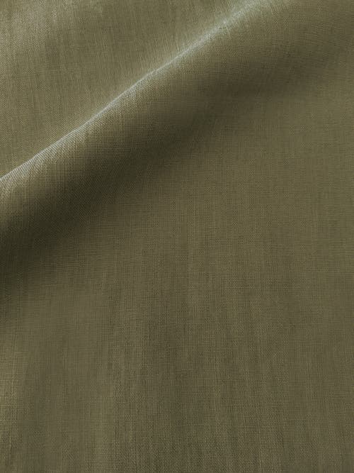 Anaya So Soft Linen Pillow With Down Insert In Olive Green