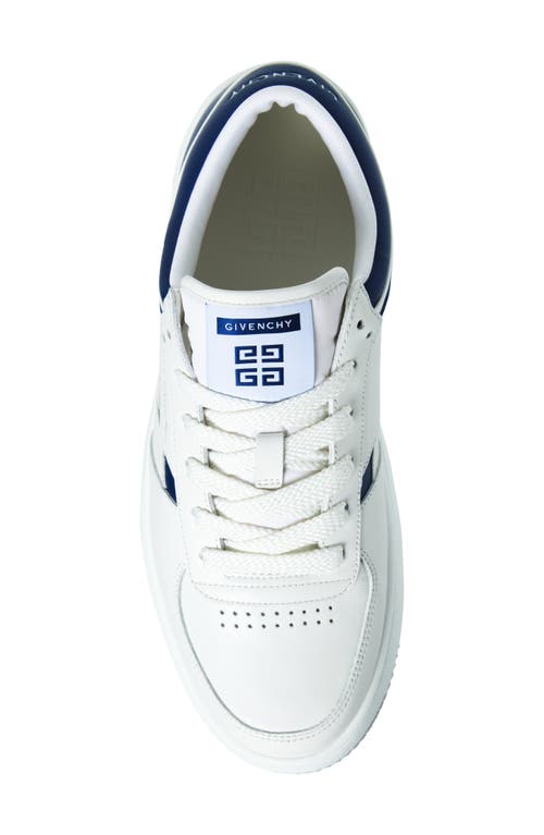 Givenchy White Leather Sneakers With Distinctive Logo In White