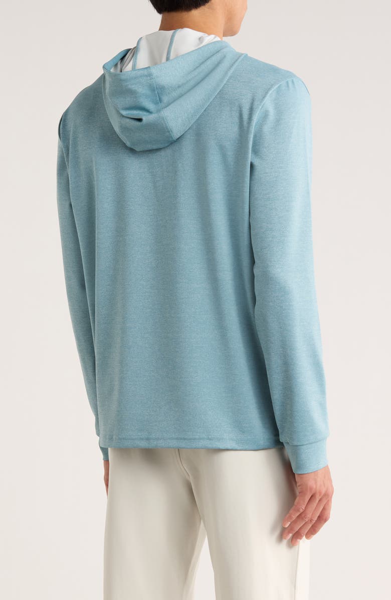 Original Penguin Midweight Pullover Hoodie, Alternate, color, Smoke Blue Heather