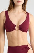 Vitamin A® Skylar Ribbed O-Ring Bikini Top