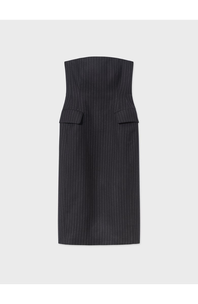 CO Tailored Bustier Dress in Virgin Wool, Alternate, color,