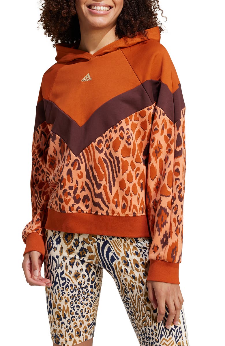 ADIDAS X FARM RIO Farm Cotton & Recycled Polyester Hoodie, Main, color,