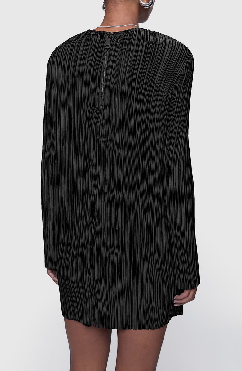 Rebecca Minkoff Iris Pleated Long Sleeve Minidress, Alternate, color, 