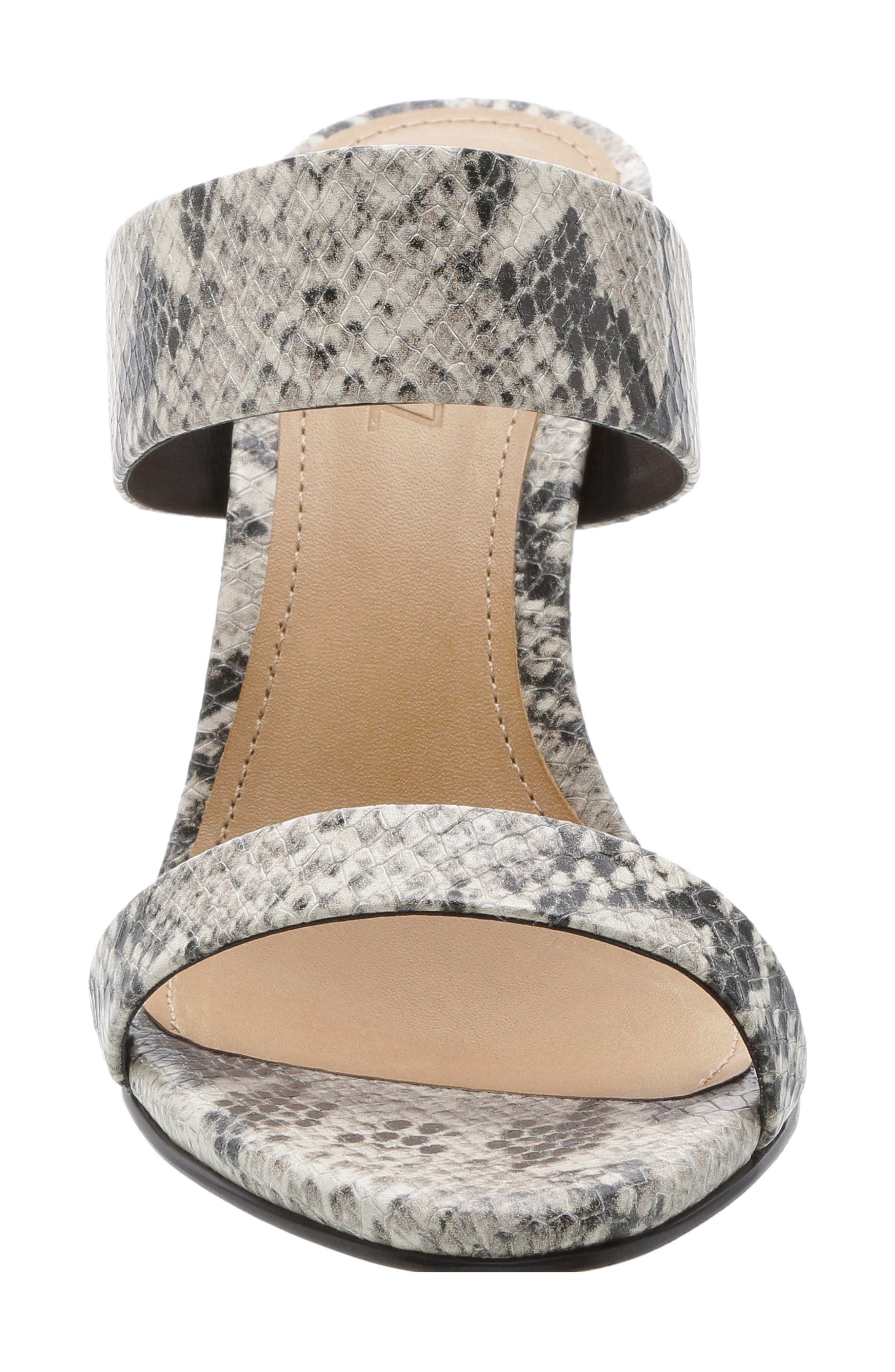 Leia Stiletto Slide Sandal, Alternate, color, NATURAL LEATHER