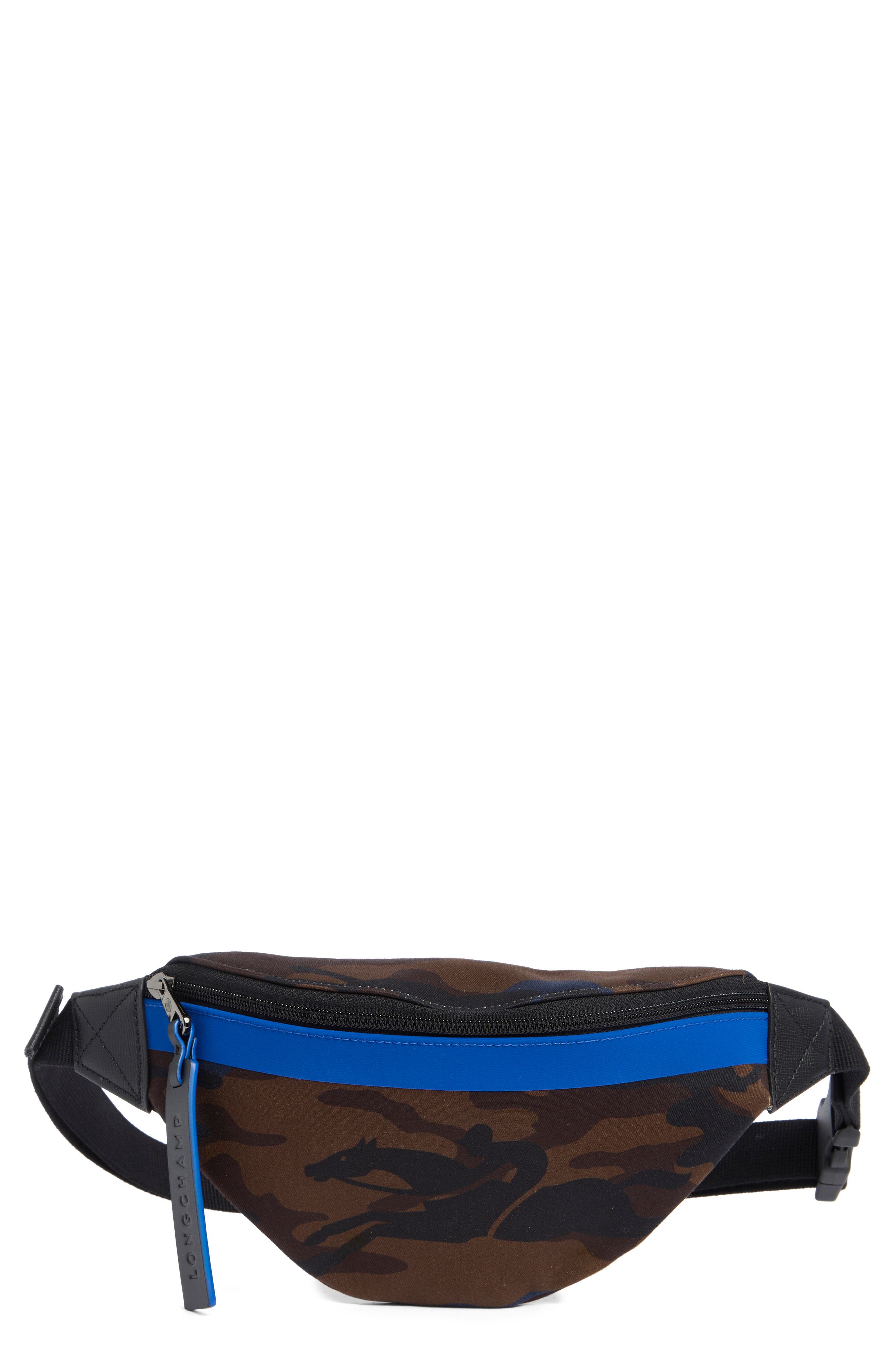 Longchamp Camo Belt Bag, Main, color, Navy