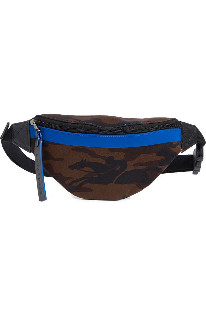 Longchamp Camo Belt Bag, Main, color, Navy