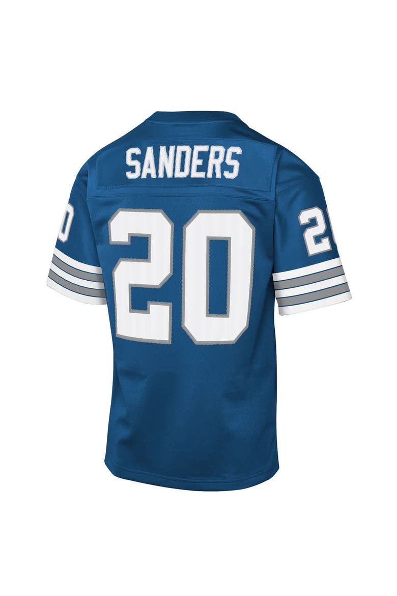 Youth Mitchell & Ness Barry Sanders Blue Detroit Lions 1996 Throwback Fashion Jersey, Alternate, color, Blue
