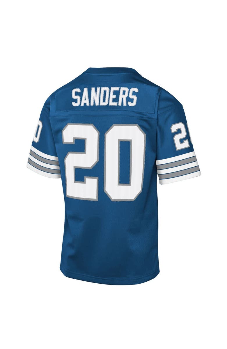 Mitchell & Ness Youth Mitchell & Ness Barry Sanders Blue Detroit Lions 1996 Throwback Fashion Jersey, Alternate, color, Blue