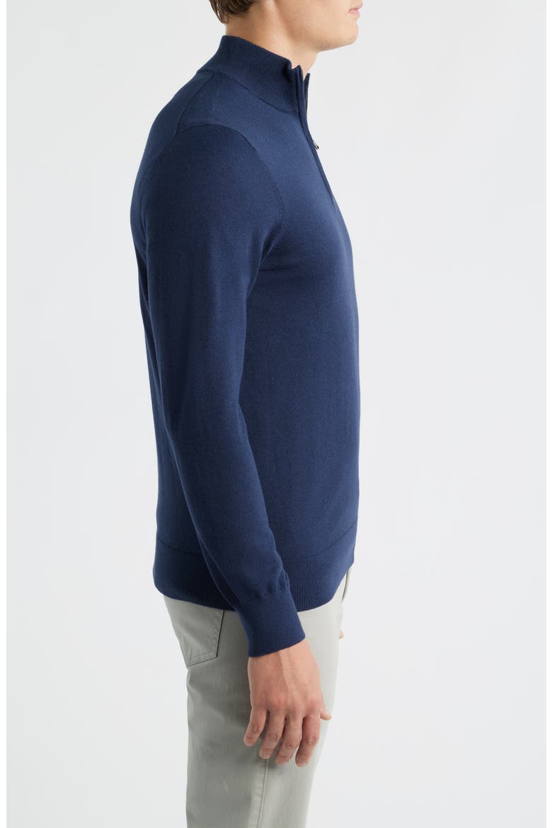 Heritage Quarter Zip Sweater, Alternate, color, NAVY