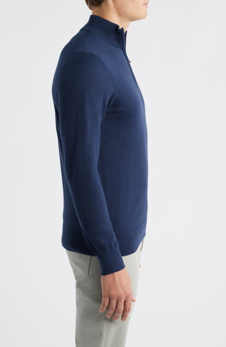 Mizzen+Main Heritage Quarter Zip Sweater, Alternate, color, Navy