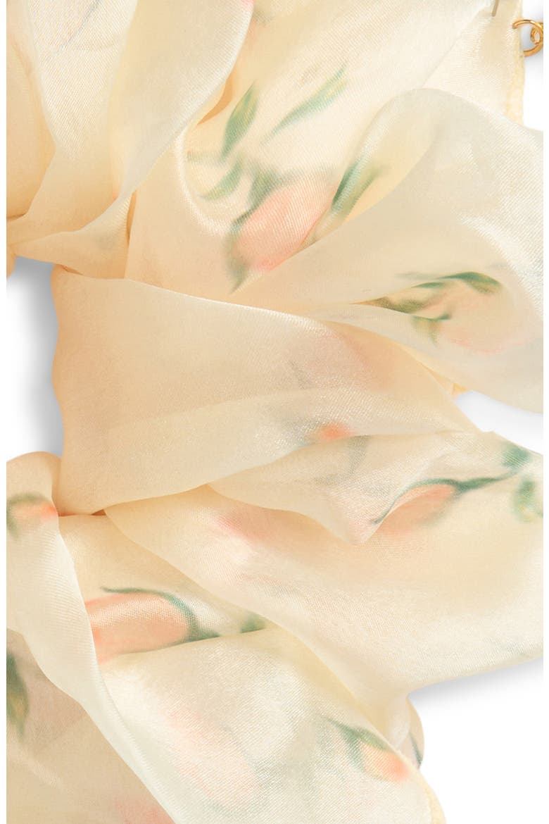 Lune Charm Watercolor Scrunchie, Alternate, color, MULTI