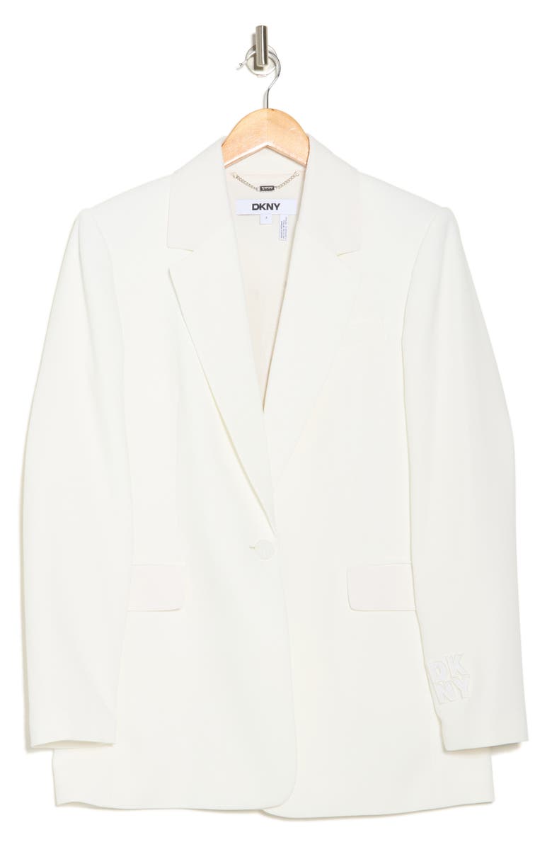DKNY Notch Lapel One-Button Blazer, Alternate, color, 