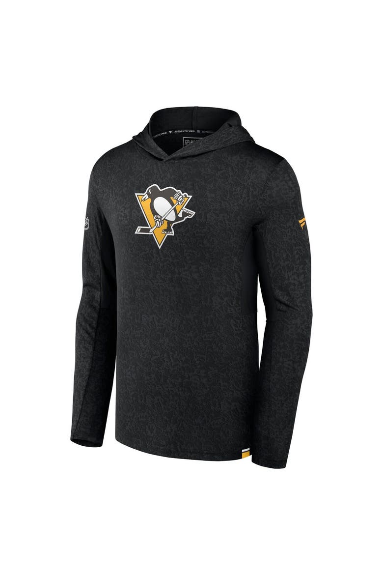 Men's Fanatics Branded  Black Pittsburgh Penguins Authentic Pro Lightweight Pullover Hoodie, Alternate, color, Black