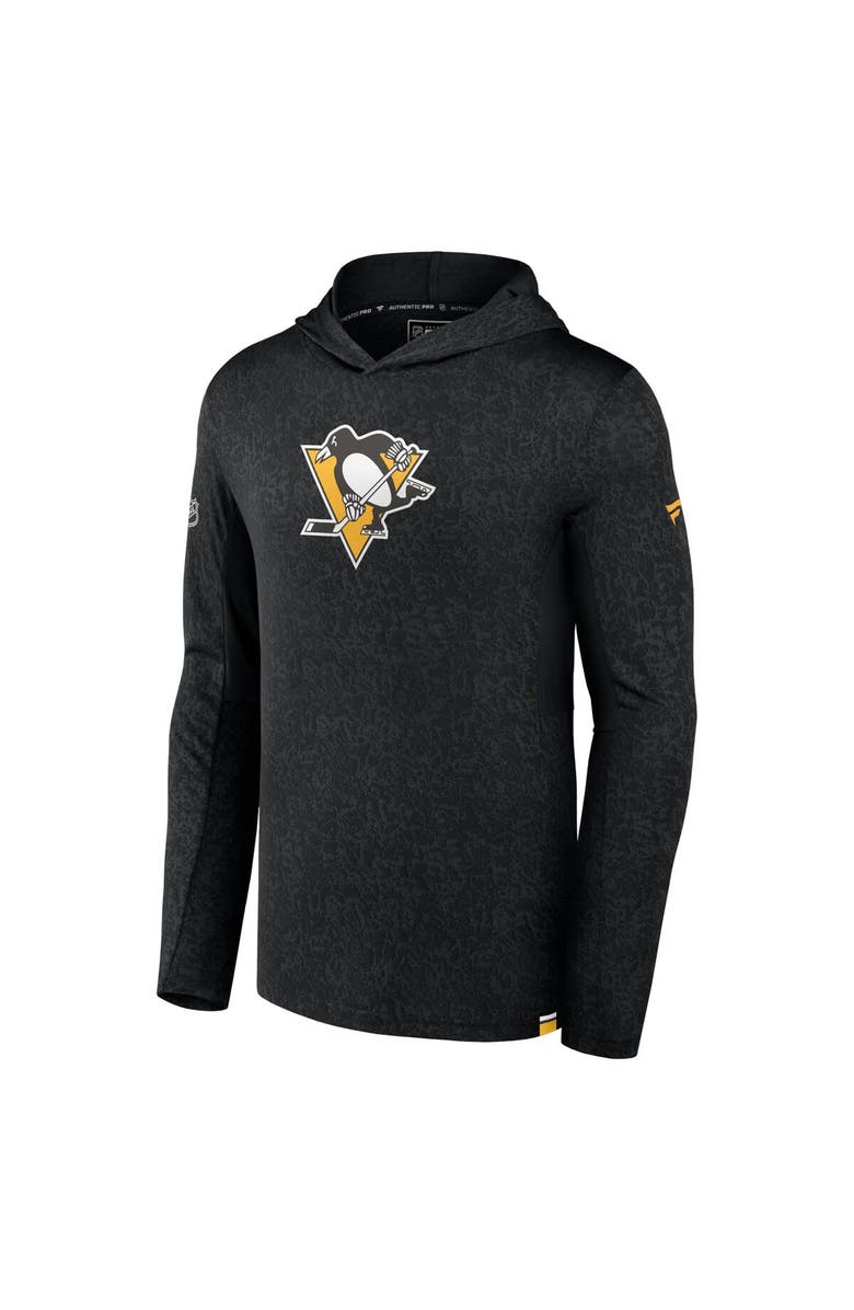 FANATICS Men's Fanatics Branded  Black Pittsburgh Penguins Authentic Pro Lightweight Pullover Hoodie, Alternate, color, Black