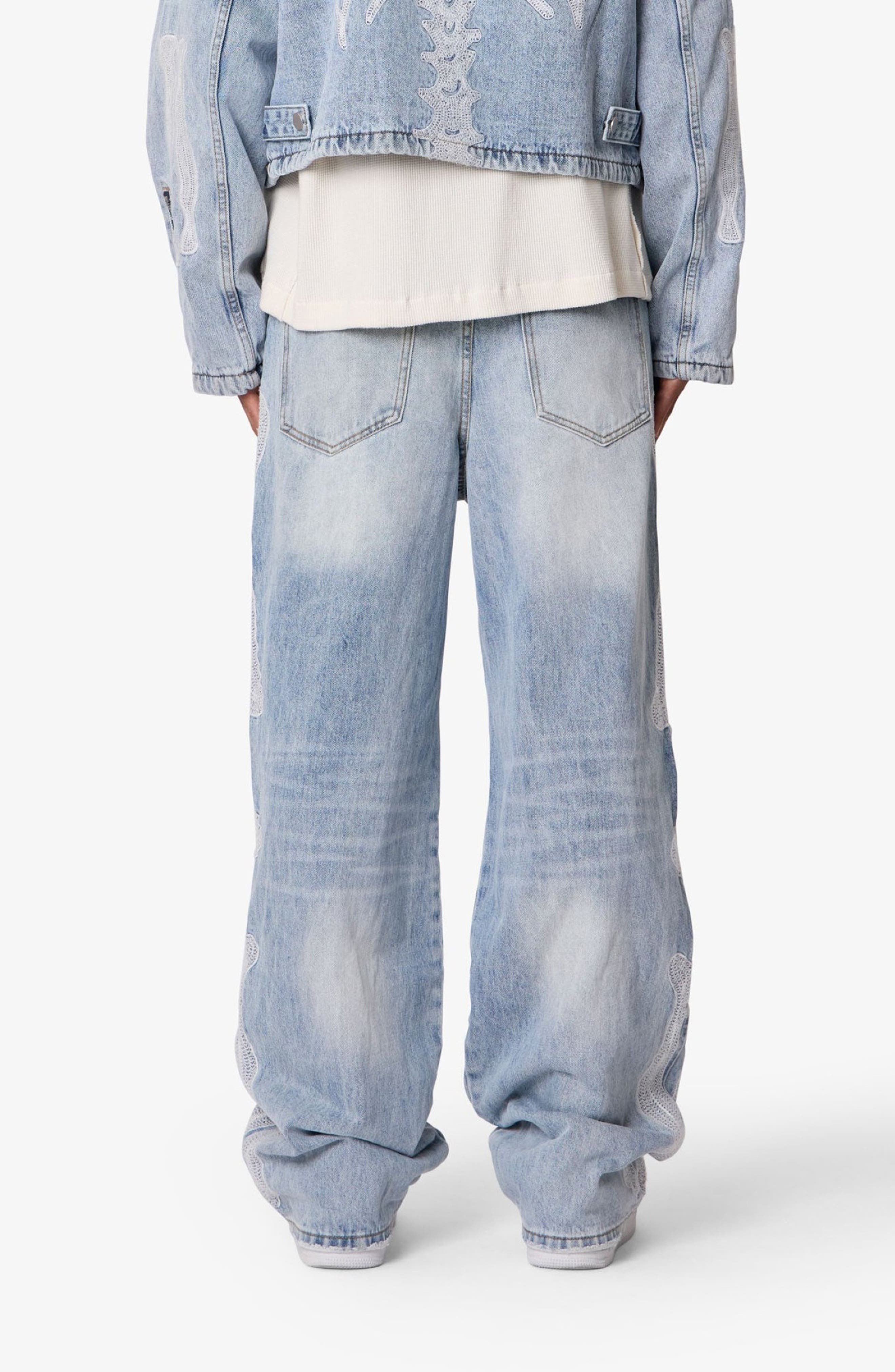 Skeleton Distressed Ultra Baggy Jeans - image 2