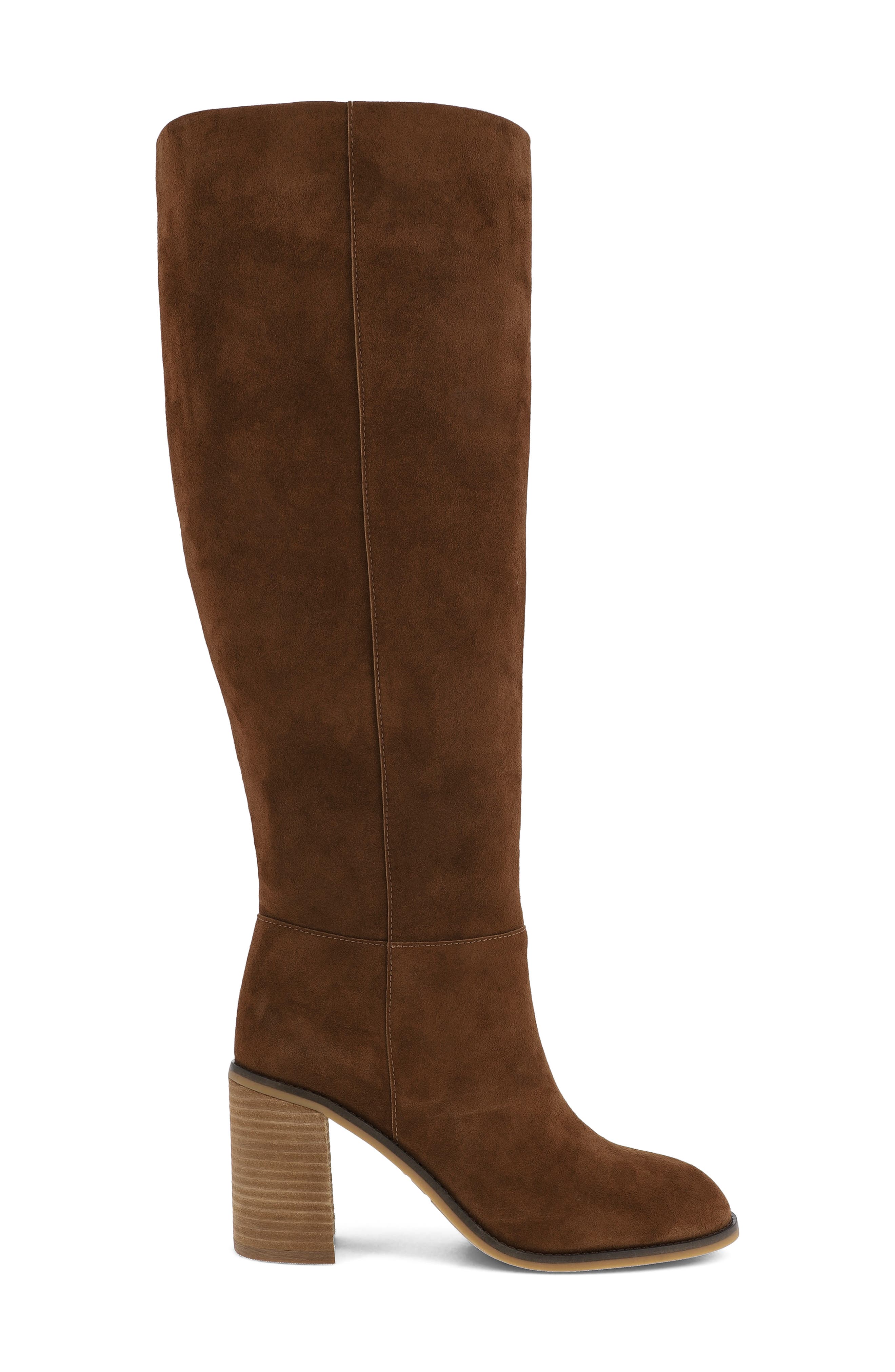 Landen Knee High Boot, Alternate, color, COGNAC