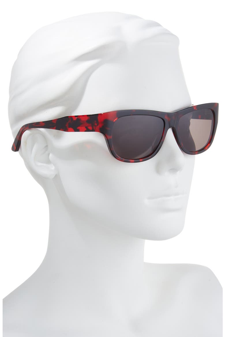 56mm Square Sunglasses, Alternate, color, HAVANA HAVANA GREY