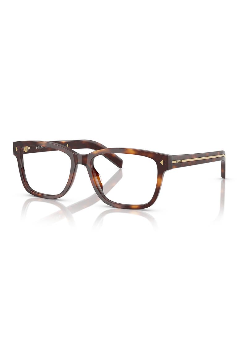 55mm Rectangular Optical Glasses, Alternate, color, HAVANA