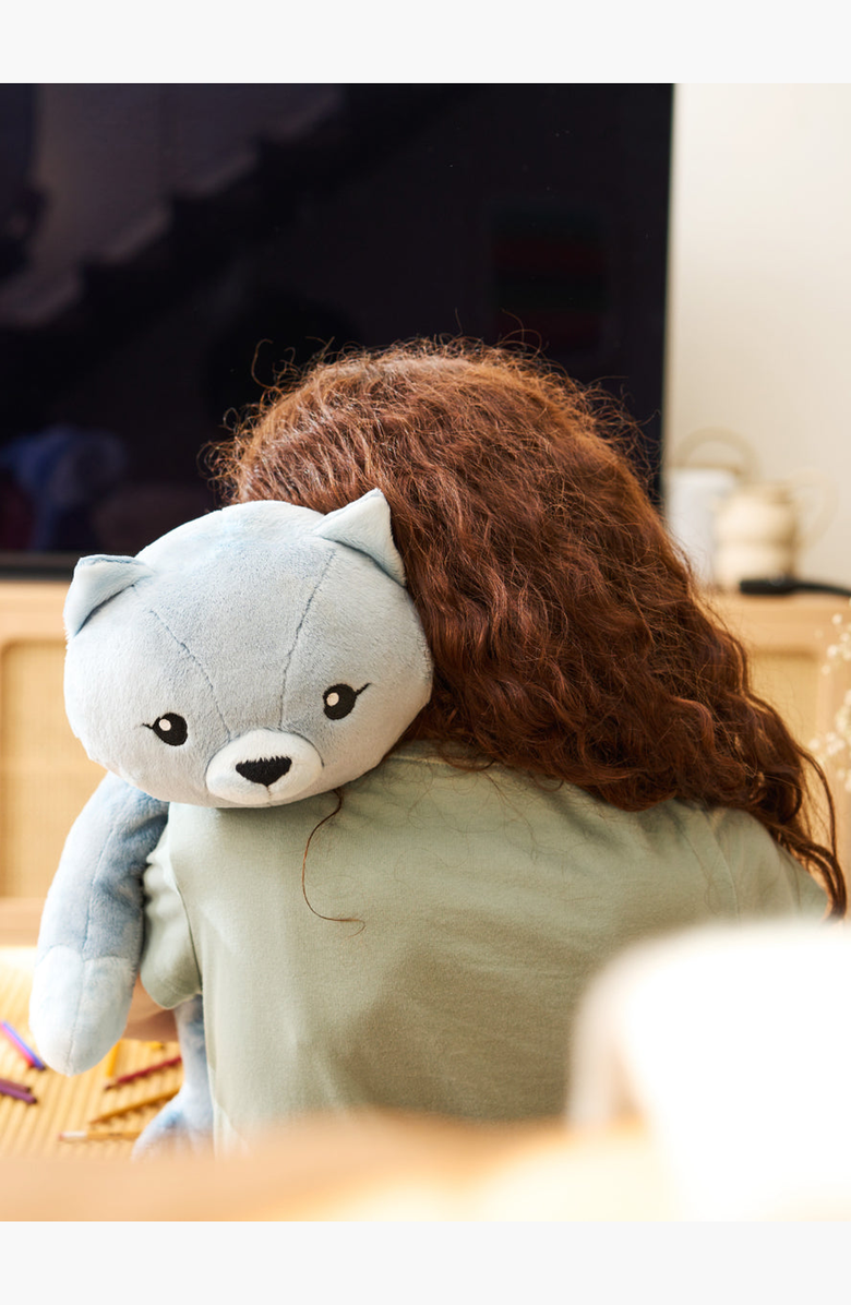 Hugimals World Frankie the Cat Plush Toy, Alternate, color, Blue