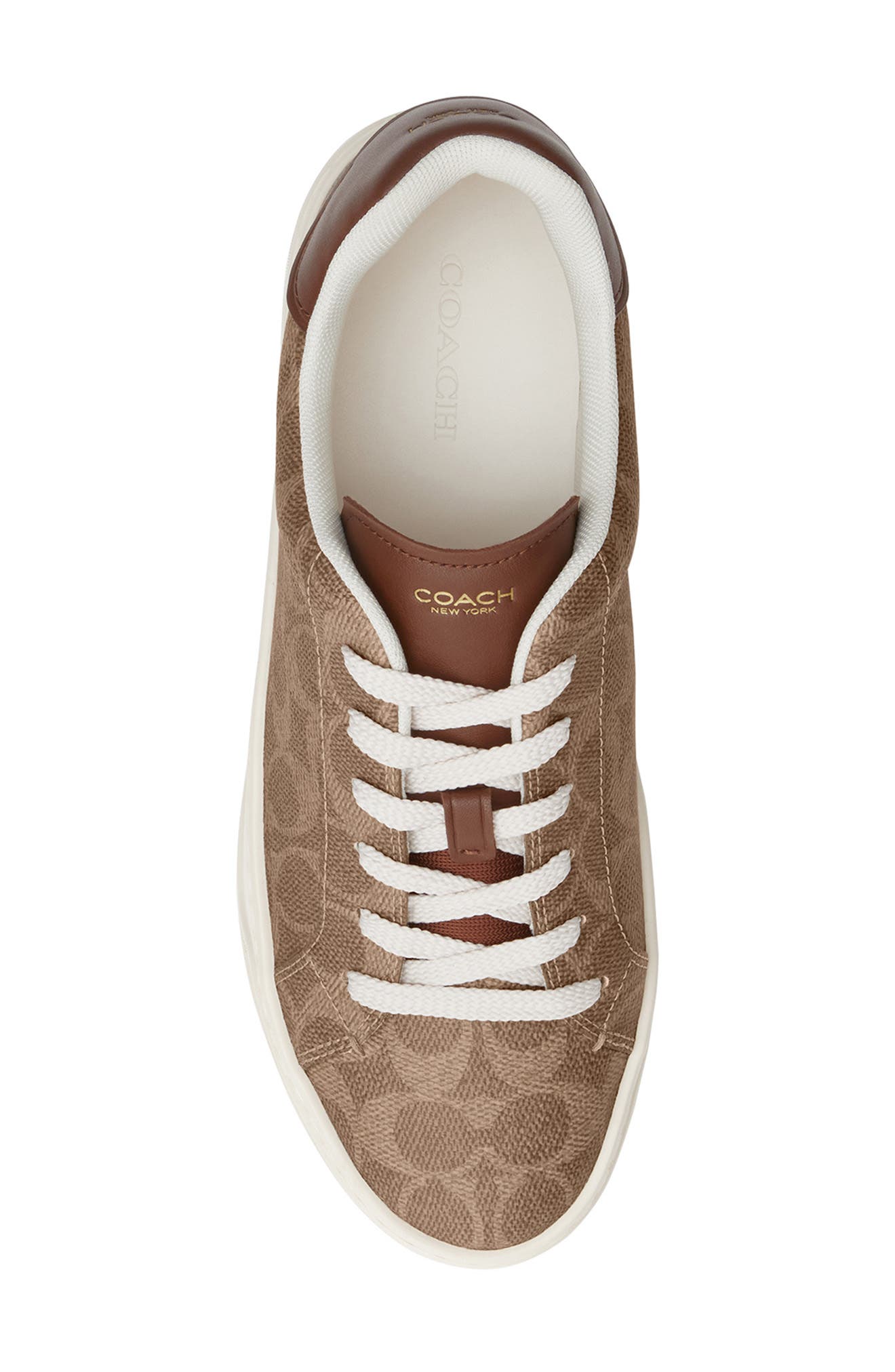 High Line Signature Sneaker, Alternate, color, BROWN KHAKI