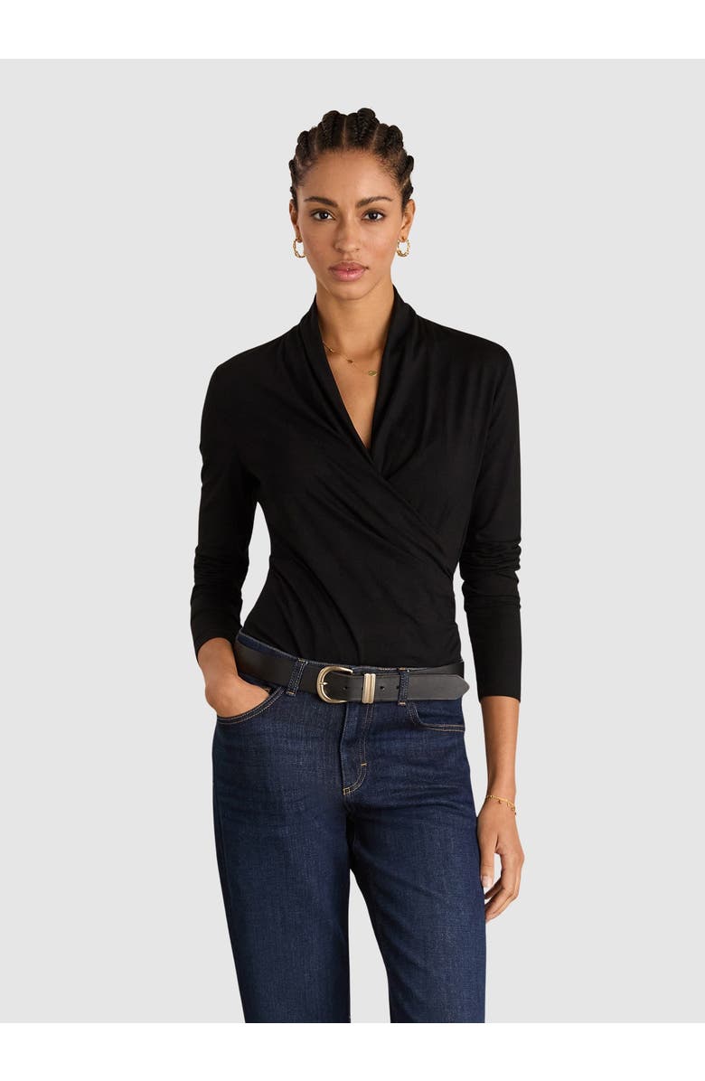 Baukjen Gylda Wrap Top, Main, color, Caviar Black