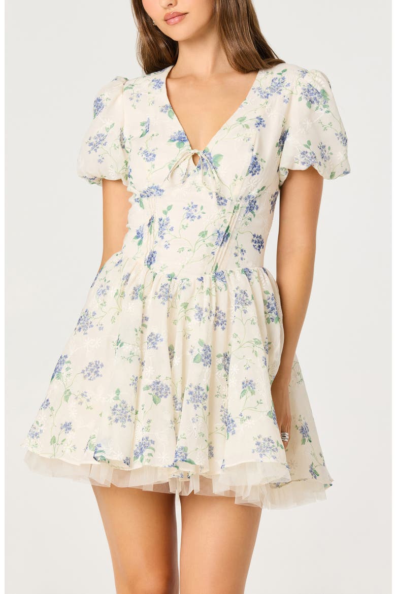 Sommer Minidress, Alternate, color, IVORY FLORAL