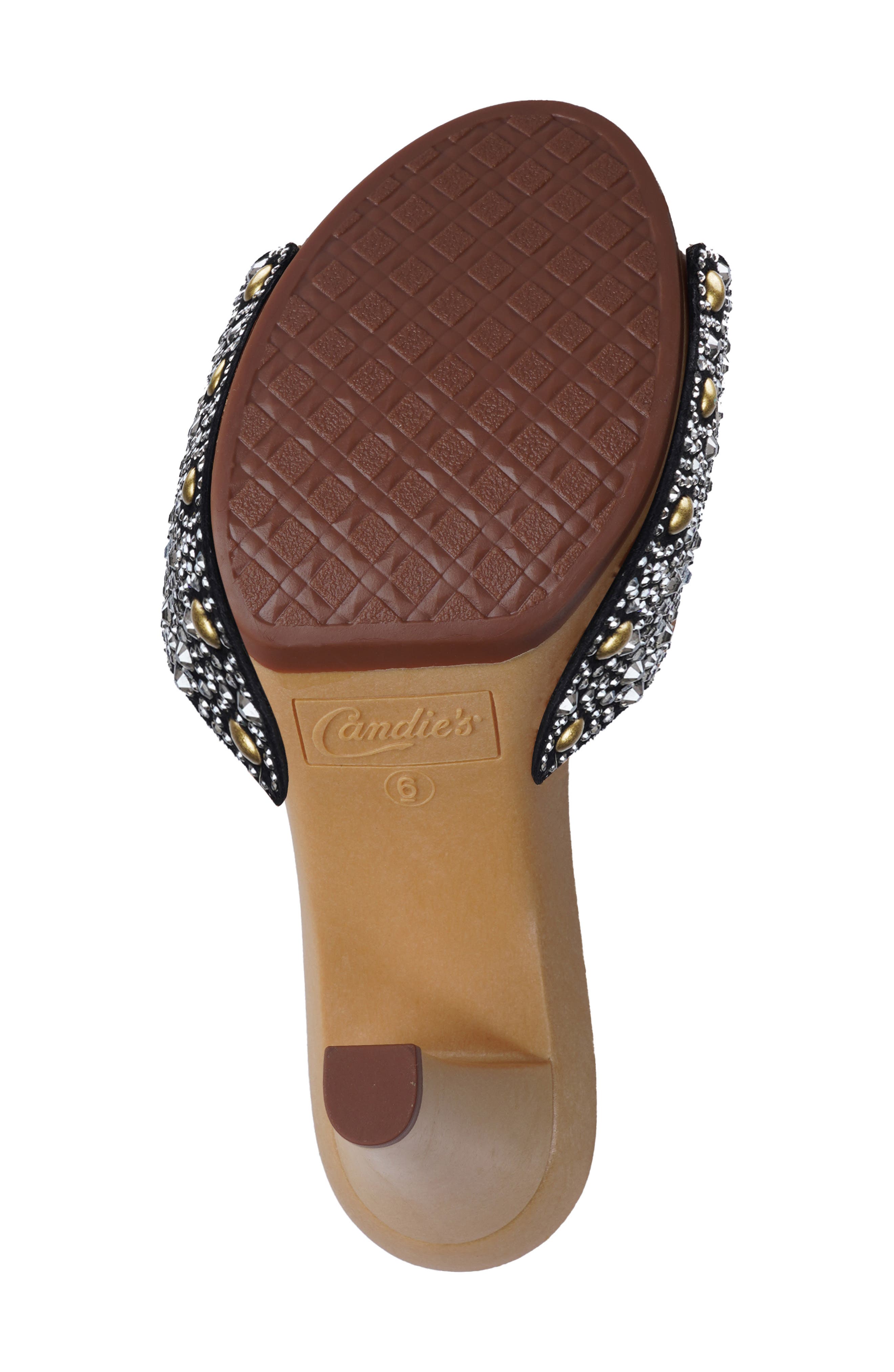 Candie's Kaia Platform Slide Sandal, Alternate, color, Black