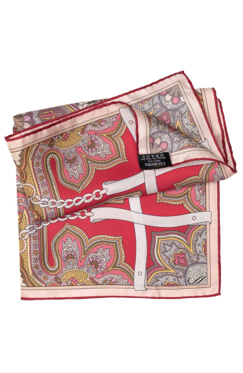 Elizabetta Francesca - Silk Bandana, Alternate, color, Cherry Red