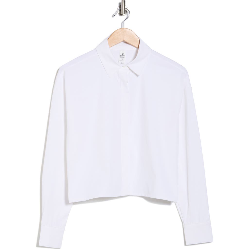 90 Degree By Reflex Meet & Greet Button-up Shirt In White