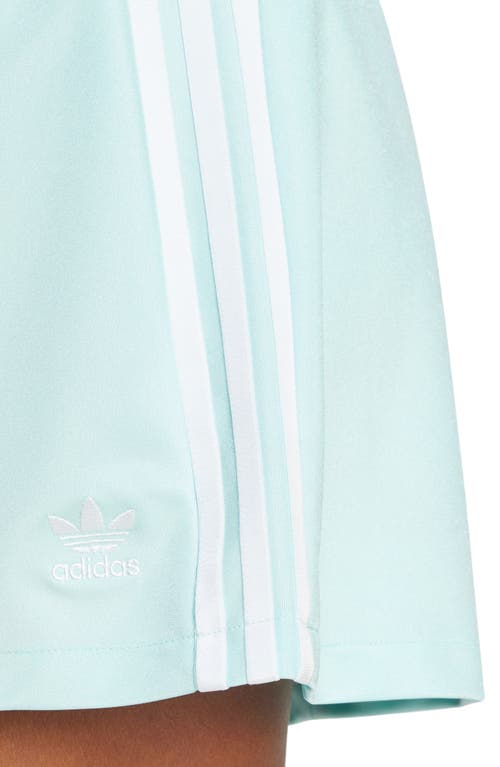 Shop Adidas Originals Adicolor 3-stripes Miniskirt In Semi Flash Aqua
