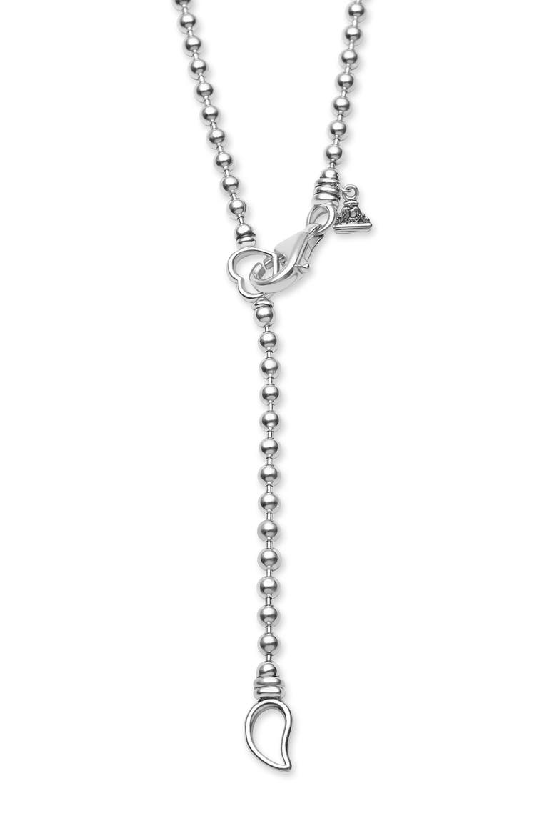 Signature Caviar Initial Pendant Necklace, Alternate, color, A TWO-TONE