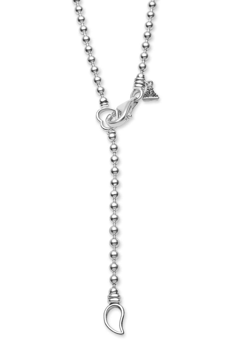 LAGOS Signature Caviar Initial Pendant Necklace, Alternate, color,