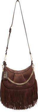 Stuart Weitzman Crescent Fringe Crossbody Bag