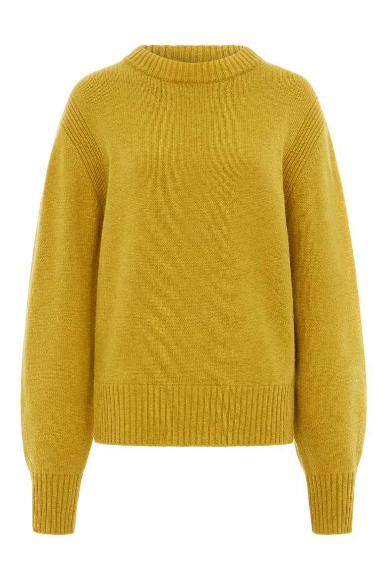 Dion Mock Neck Sweater, Alternate, color, HOT MUSTARD