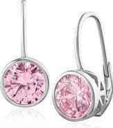 CZ by Kenneth Jay Lane Bezel Set Cubic Zirconia Drop Earrings