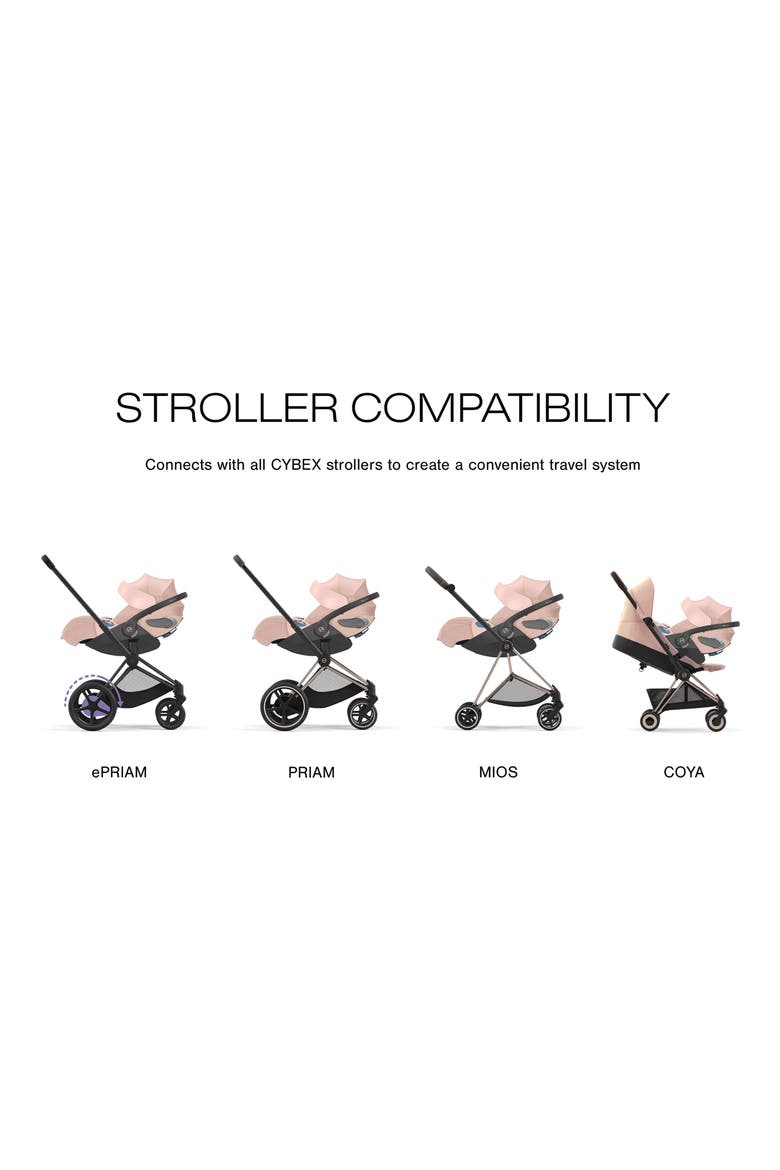 Platinum Cloud T Comfort Extend SensorSafe™ Car Seat & Base, Alternate, color, PEACH PINK