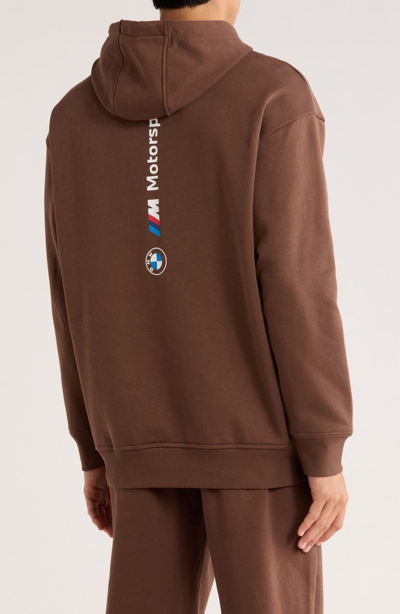 PUMA BMW Fleece Hoodie, Alternate, color, Espresso Brown