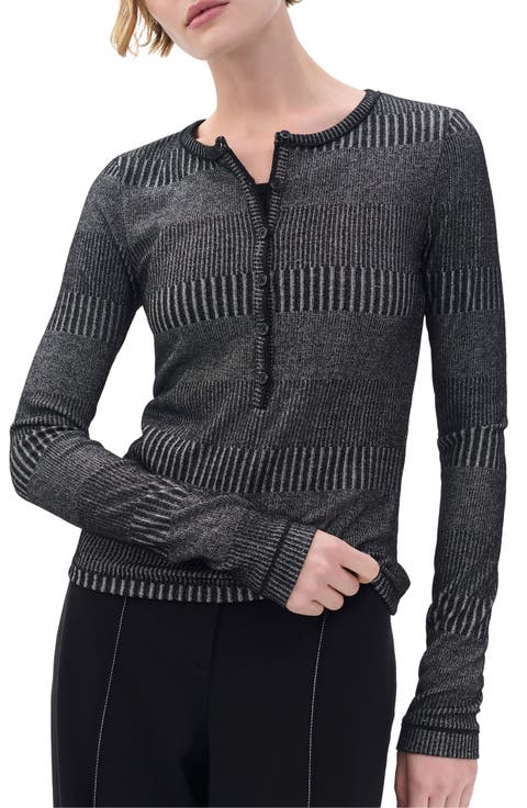 The Knit Two-Tone Rib Henley