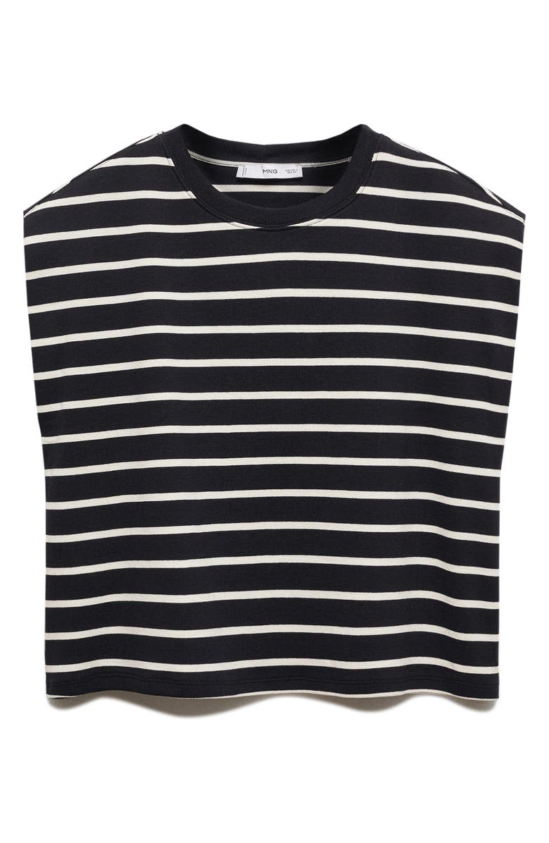 MANGO Stripe Cotton Muscle Tee, Main, color,