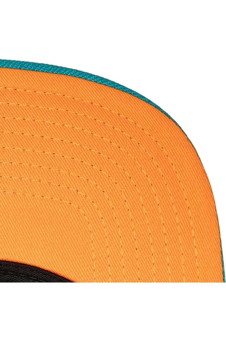 Men's Mitchell & Ness Black/Teal New York Yankees Citrus Cooler Snapback Hat, Alternate, color, Black