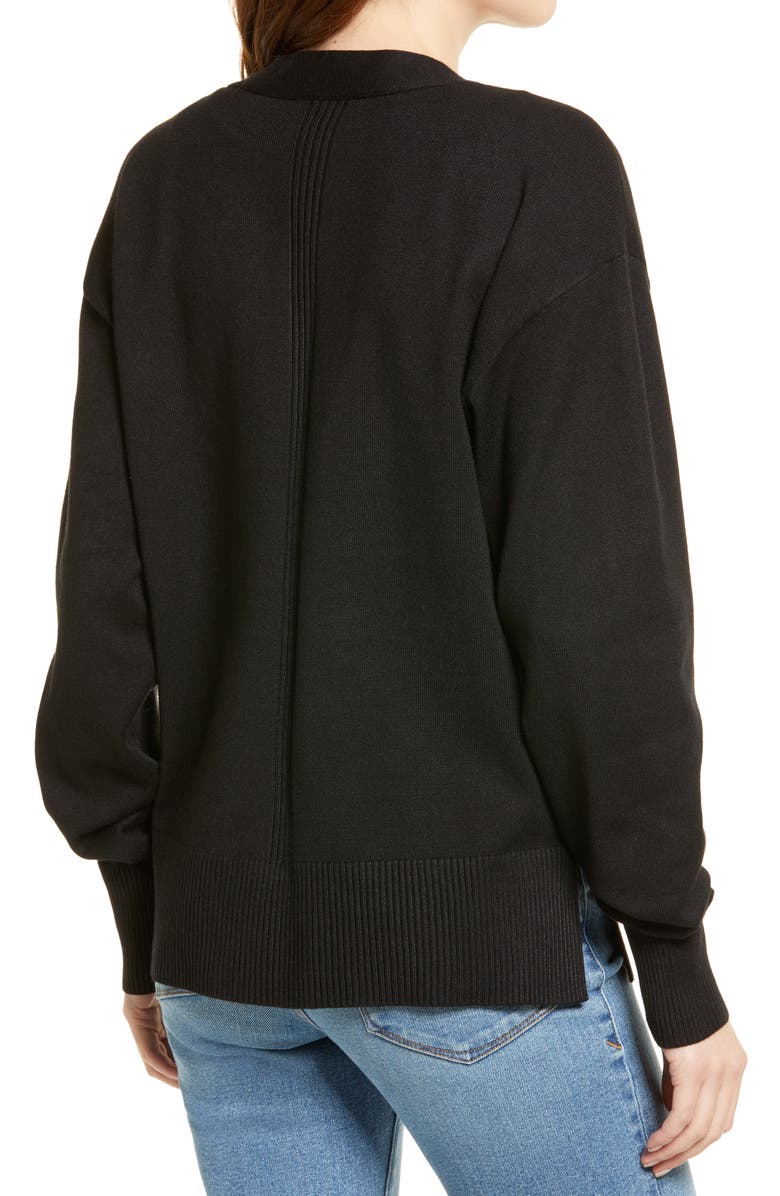 Good American Relaxed Cardigan, Alternate, color, 