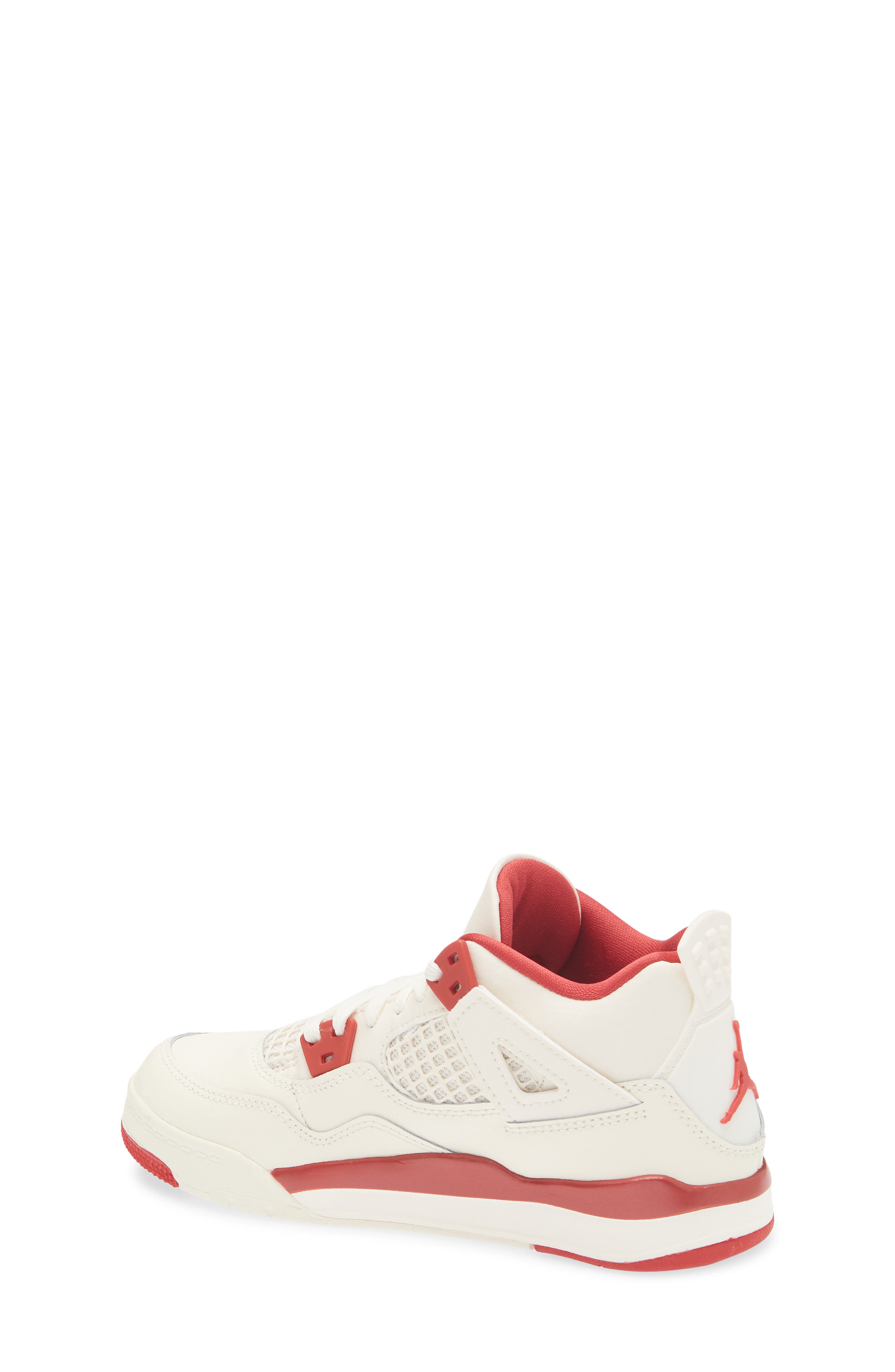 Kids' Jordan 4 Retro Sneaker, Alternate, color, PALE IVORY/ SIERRA RED