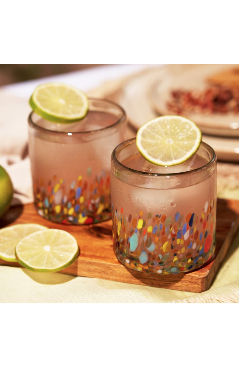 TWINE Segunda Vida Artistico Recycled Tumblers Set of 2, Alternate, color, Multicolor