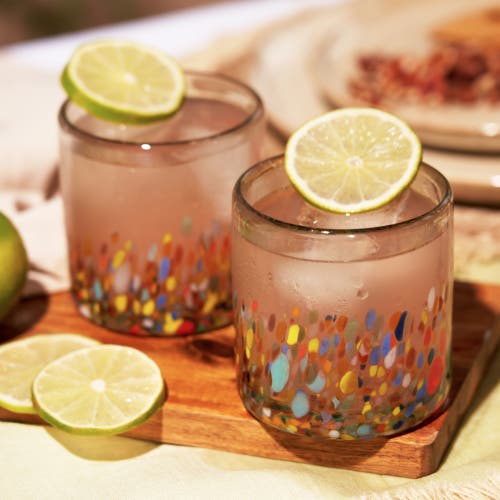 Twine Segunda Vida Artistico Recycled Tumblers Set Of 2 In Multicolor